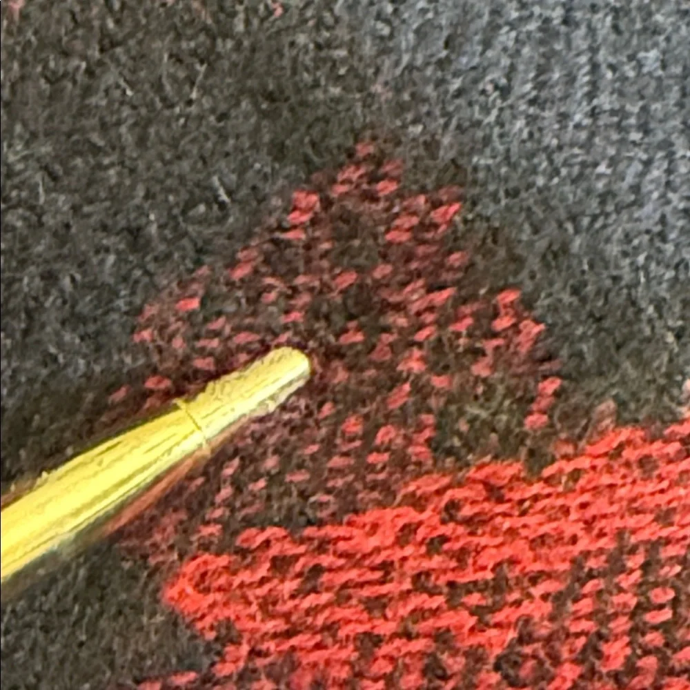 Sharé Vintage 100% Wool Golf Scarf Made in France